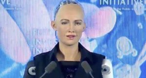 Robot Sophia, who got citizenship