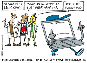 Cartoon on responsible AI design